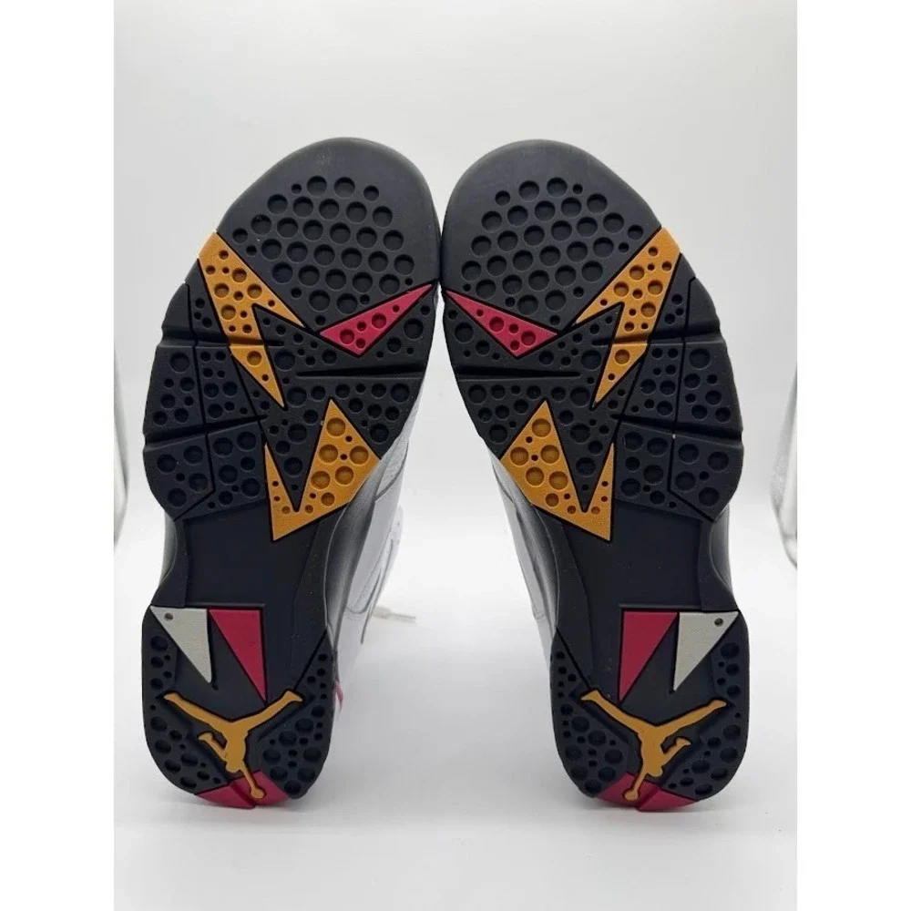 Air Jordan 7 Retro Cardinal 2022 White Red Black Bronze Mens Size 13 CU9307-106